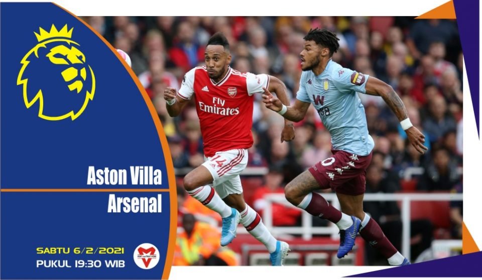 Prediksi Pertandingan Liga Inggris : Aston Villa vs Arsenal