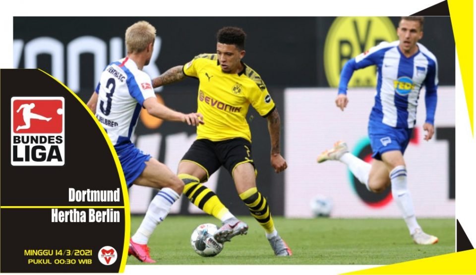 Prediksi Pertandingan Liga Jerman: Borussia Dortmund vs Hertha Berlin