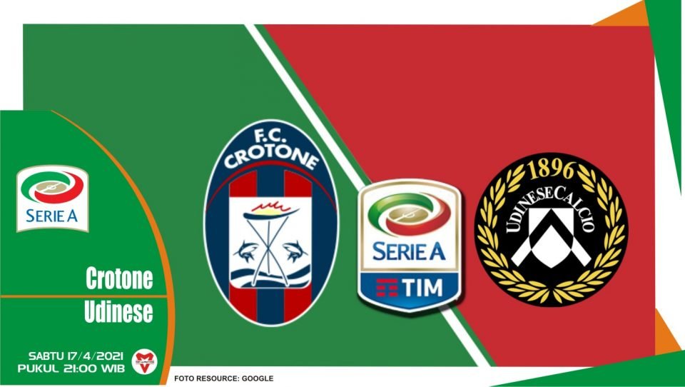 Prediksi Liga Italia: Crotone vs Udinese - 17 April 2021